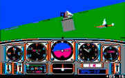 Chuck Yeager's Advanced Flight Simulator for IBM PC/Compatibles - Chase plane...can you follow the other plane through the obstacles?