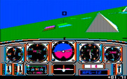 Chuck Yeager's Advanced Flight Simulator for IBM PC/Compatibles - My practice flight is underway...