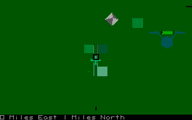 Chuck Yeager's Advanced Flight Simulator IBM PC/Compatibles Screenshot: Satellite view.
