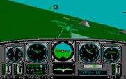 Chuck Yeager's Advanced Flight Simulator for IBM PC/Compatibles - Beginning landing practice.