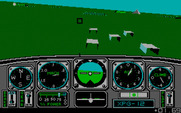 Chuck Yeager's Advanced Flight Simulator for IBM PC/Compatibles - A tricky looking obstacle course...