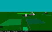 Chuck Yeager's Advanced Flight Simulator for IBM PC/Compatibles - Chase plane view.