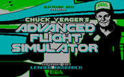 Chuck Yeager's Advanced Flight Simulator for IBM PC/Compatibles - Title screen (original version).