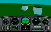 Chuck Yeager's Advanced Flight Simulator for IBM PC/Compatibles - Can you fly through this Main Street?