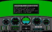 Chuck Yeager's Advanced Flight Simulator for IBM PC/Compatibles - Main menu.