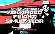 Chuck Yeager's Advanced Flight Simulator for IBM PC/Compatibles - Title screen (original version).