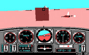 Chuck Yeager's Advanced Flight Simulator for IBM PC/Compatibles - Following another plane on this flight...
