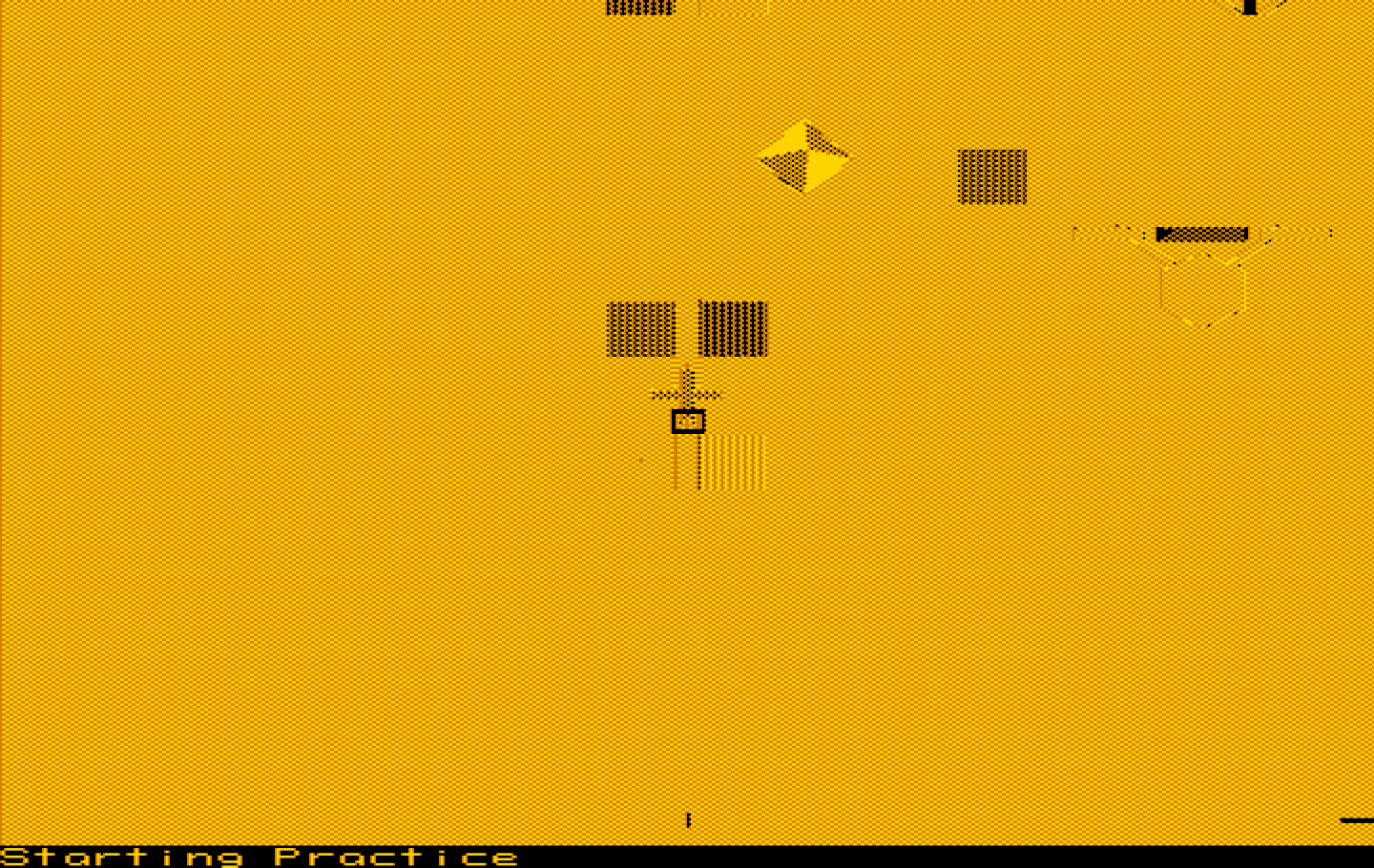 Chuck Yeager's Advanced Flight Simulator IBM PC/Compatibles Screenshot: Satellite view.