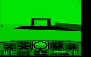 Chuck Yeager's Advanced Flight Simulator for IBM PC/Compatibles - A racing gate up ahead...