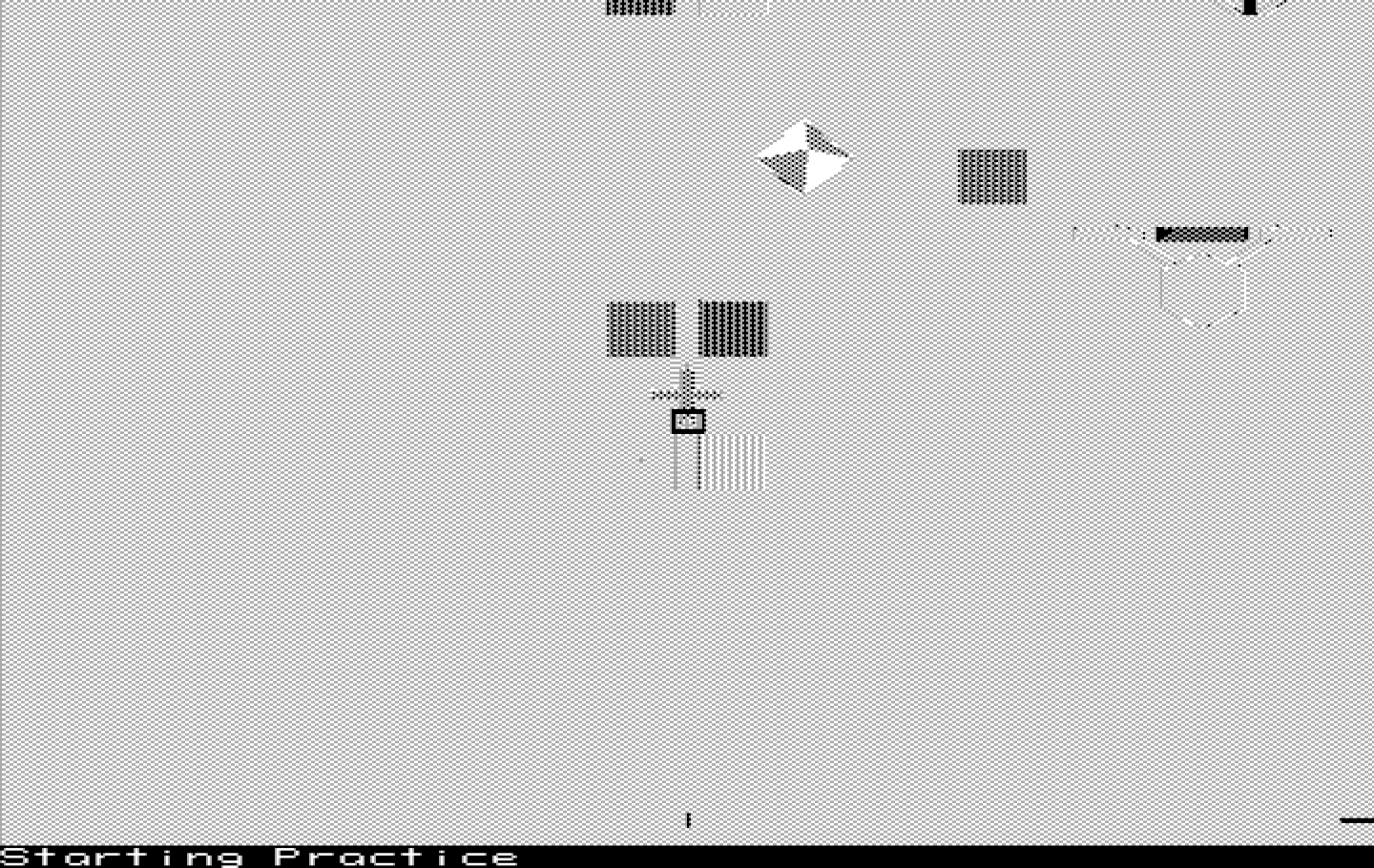 Chuck Yeager's Advanced Flight Simulator IBM PC/Compatibles Screenshot: Satellite view.