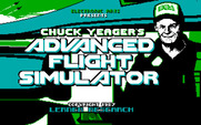 Chuck Yeager's Advanced Flight Simulator for IBM PC/Compatibles - Title screen (original version).