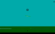Chuck Yeager's Advanced Flight Simulator for IBM PC/Compatibles - The tower view; it's hard to control the plane this way!