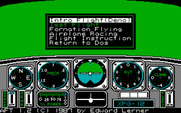 Chuck Yeager's Advanced Flight Simulator for IBM PC/Compatibles - Main menu.