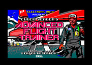 Chuck Yeager's Advanced Flight Simulator for Amstrad CPC - Title screen.