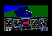 Chuck Yeager's Advanced Flight Simulator for Amstrad CPC - Follow this plane into the course...