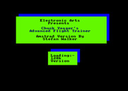 Chuck Yeager's Advanced Flight Simulator for Amstrad CPC - Loading screen.