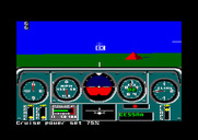 Chuck Yeager's Advanced Flight Simulator for Amstrad CPC - One of the tutorials.