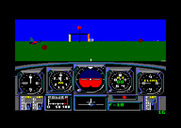 Chuck Yeager's Advanced Flight Simulator for Amstrad CPC - Getting ready to race...