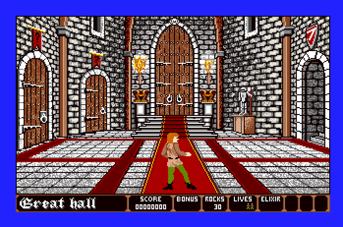 Dark Castle Apple IIgs Screenshot: Game start.