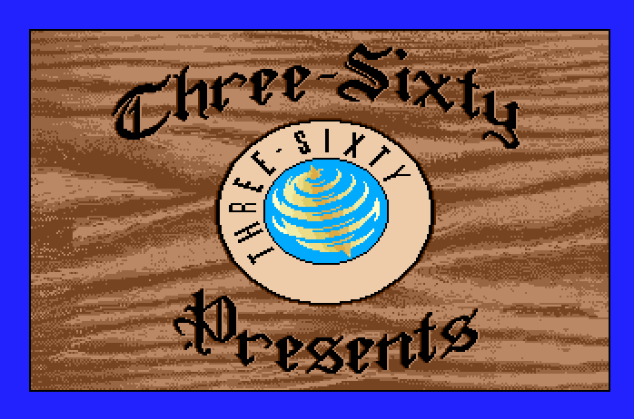 Dark Castle Apple IIgs Screenshot: Three-Sixty Software logo.