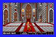 Dark Castle for Apple IIgs - Game start.