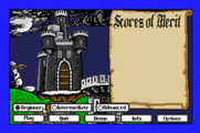 Dark Castle for Apple IIgs - The main menu.