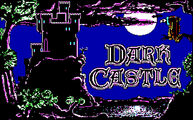 Dark Castle IBM PC/Compatibles Screenshot: Title screen.