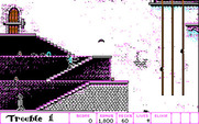 Dark Castle for IBM PC/Compatibles - A giant bat attacks!