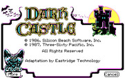 Dark Castle for IBM PC/Compatibles - Copyright information.
