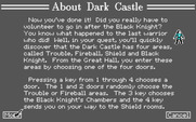 Dark Castle for IBM PC/Compatibles - About the game.