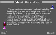 Dark Castle for IBM PC/Compatibles - Some more information about the game...