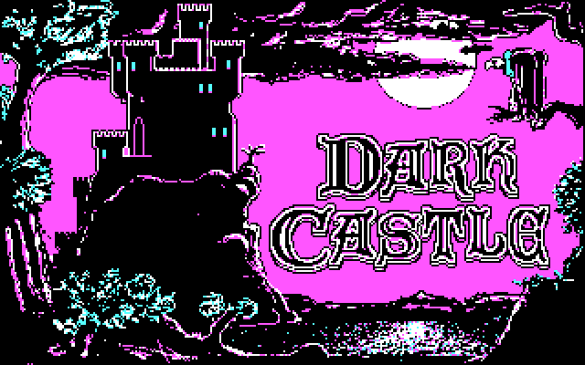 Dark Castle IBM PC/Compatibles Screenshot: Title screen.