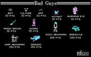 Dark Castle for IBM PC/Compatibles - Here's the bad guys you'll encounter.