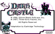 Dark Castle for IBM PC/Compatibles - Copyright information.