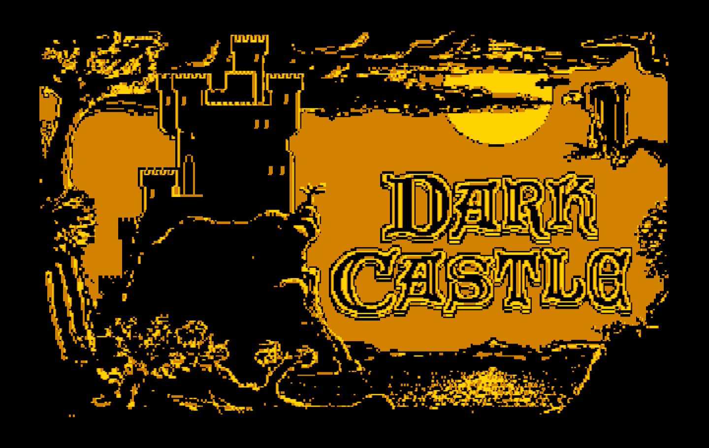 Dark Castle IBM PC/Compatibles Screenshot: Title screen.