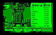 Dark Castle for IBM PC/Compatibles - The main menu.