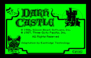 Dark Castle for IBM PC/Compatibles - Copyright information.