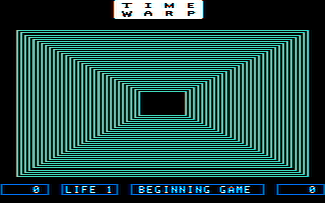 Dino Eggs IBM PC/Compatibles Screenshot: Game start; time warp into the first level!