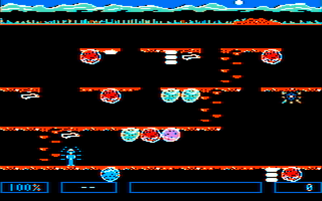 Dino Eggs IBM PC/Compatibles Screenshot: FInd and collect dino eggs...