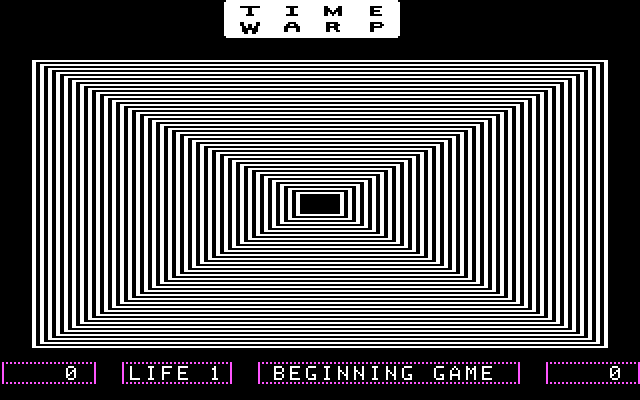 Dino Eggs IBM PC/Compatibles Screenshot: Warping into the first level...