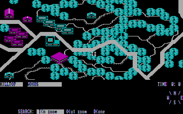 Under Fire! IBM PC/Compatibles Screenshot: Zooming in and looking around...