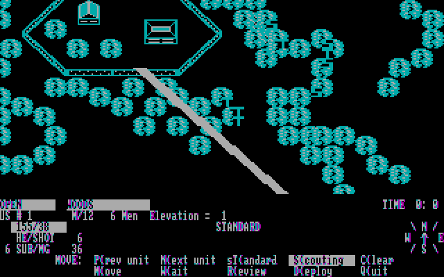 Under Fire! IBM PC/Compatibles Screenshot: Issuing some orders...
