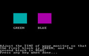 Under Fire! for IBM PC/Compatibles - The game asks you to adjust the tint setting of your monitor, if you can...