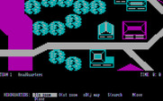 Under Fire! for IBM PC/Compatibles - Zoomed-in at headquarters.
