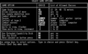 Under Fire! for IBM PC/Compatibles - Select game options.