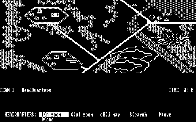 Under Fire! IBM PC/Compatibles Screenshot: Game start.