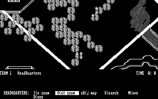 Under Fire! IBM PC/Compatibles Screenshot: Zooming in on my troops...