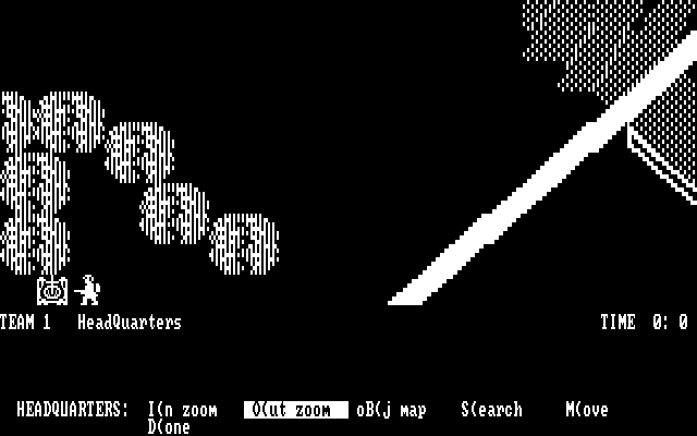 Under Fire! IBM PC/Compatibles Screenshot: Moving a unit around...