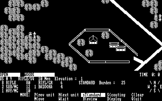 Under Fire! IBM PC/Compatibles Screenshot: Moving. units...