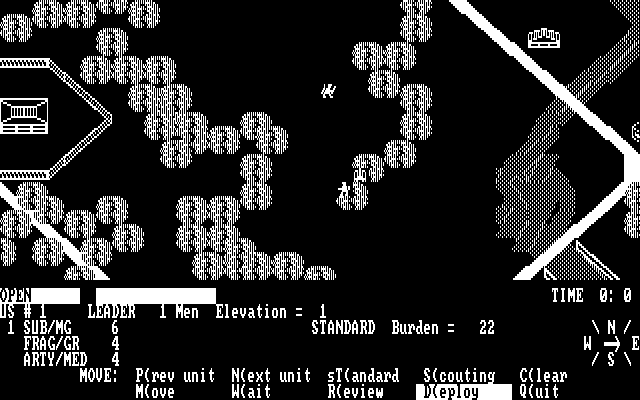 Under Fire! IBM PC/Compatibles Screenshot: Navigate through each unit and supply some orders...